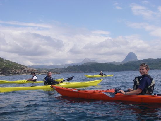 sea kayaking day trip in lochinver